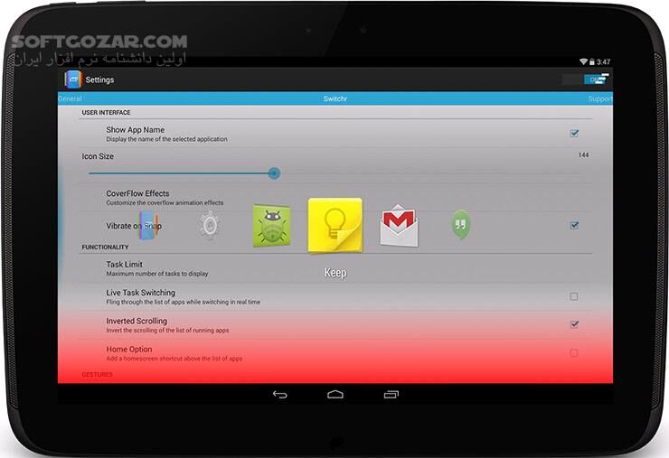 دانلود Switchr PRO 5.0 for Android - دانلود حرکت میان برنامه ها برای اندروید - سافت گذر