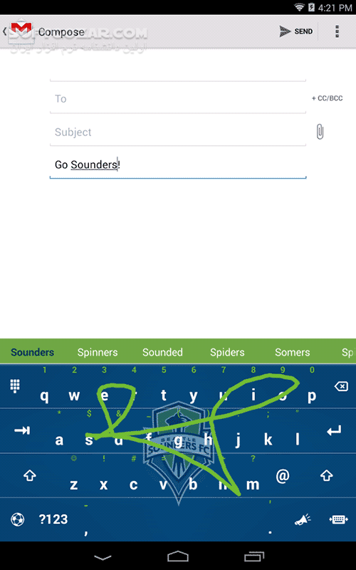 دانلود Swype Keyboard 3.2.4.3020400.50699 for Android +4.0 - دانلود کیبرد تایپ به صورت Swype برای اندروید - سافت گذر
