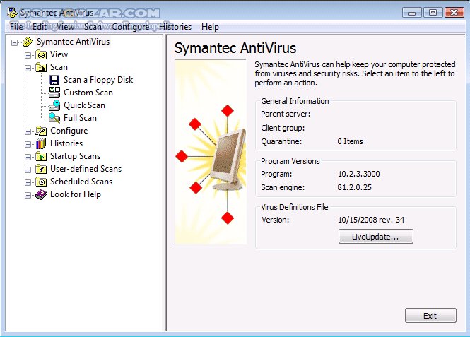 دانلود Symantec AntiVirus Corporate Edition 10.2.4.4000 x86/x64 for Vista,2008,7 - دانلود نسخه 32 بیتی آنتی ویروس سیمانتک برای ویندوز ویستا و 2008 سرور و سون - سافت گذر