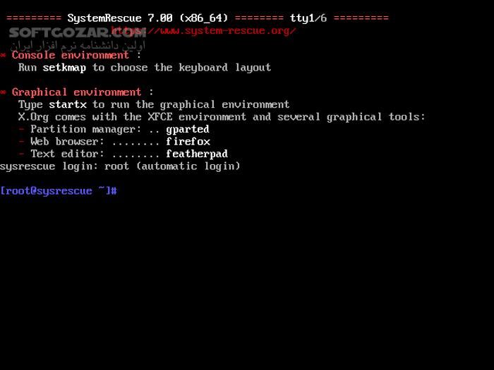 دانلود SystemRescue 12.03 - دانلود دیسک نجات - سافت گذر