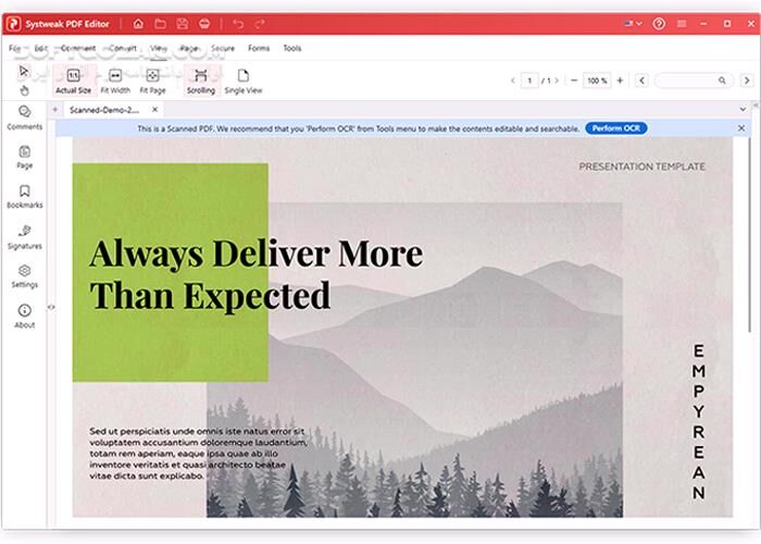دانلود Systweak PDF Editor 1.0.0.8447 + Portable - دانلود ویرایش مستقیم فایل‌های پی‌دی‌اف - سافت گذر