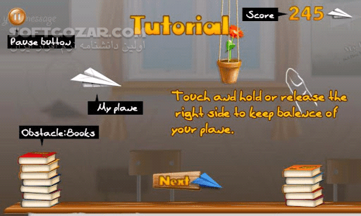 دانلود TapGlider 1.4 for Android - دانلود بازی هواپیمای کاغذی برای آندورید برای اندروید - سافت گذر