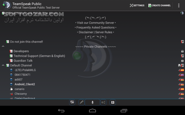 دانلود TeamSpeak 3 v3_3.3.3 for Android +2.3 - دانلود تیم اسپیک برای اندروید - سافت گذر