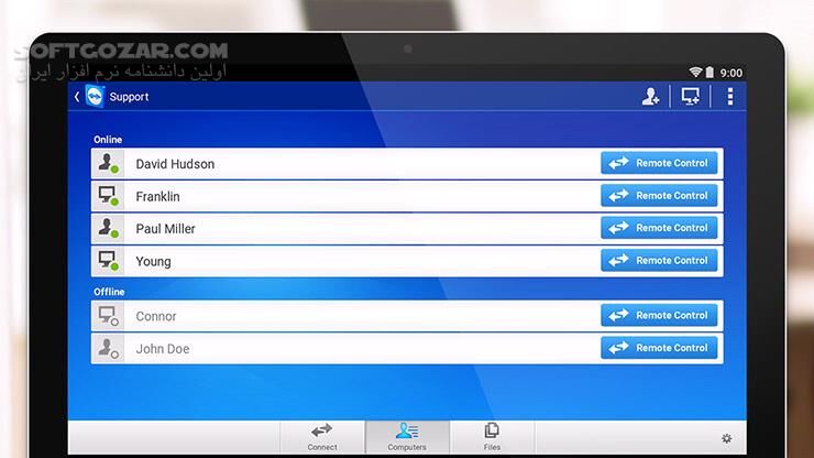 دانلود TeamViewer 15.73.43 / QuickSupport 15.72.19 / Host 15.71.871 for Android +5.1 - دانلود تیم ویور برای اندروید برای اندروید - سافت گذر