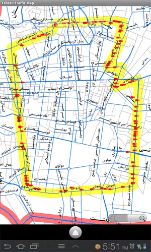 دانلود Tehran Traffic for Android for Android - دانلود نقشه ترافیکی تهران در گوشی اندرویدی شما برای اندروید - سافت گذر