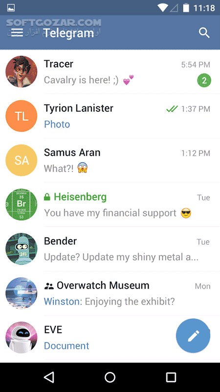 دانلود Telegram 5.12.1 for Android - دانلود تلگرام برای اندروید - سافت گذر