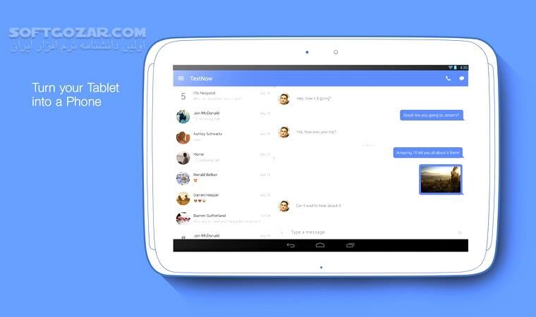 دانلود TextNow Free US Calls & Texts 21.42.0.0 for Android +6.0 - دانلود شماره مجازی برای اندروید - سافت گذر