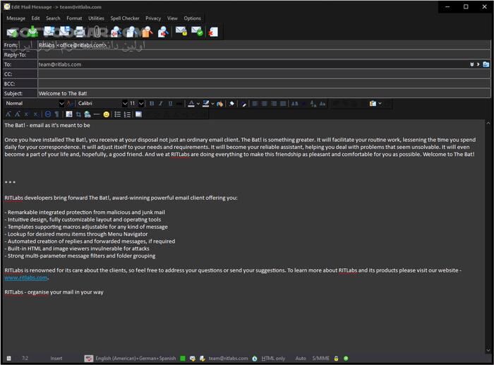 دانلود The Bat! Professional 12.0 Halloween Edition - دانلود مدیریت ایمیل ها - سافت گذر