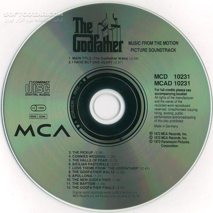 دانلود The Godfather Movie Soundtracks (Music Album) - دانلود موسیقی فیلم پدرخوانده - سافت گذر