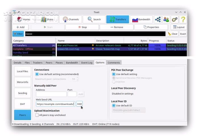 دانلود Tixati 3.42 - دانلود دانلود از تورنت - سافت گذر