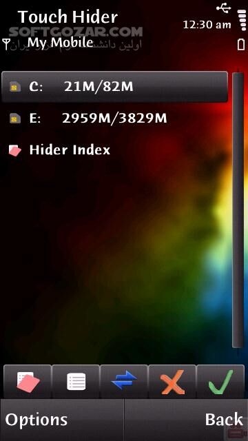 دانلود Touch Hider 1.20 for Symbian - دانلود برنامه ای برای پنهان سازی فایل ها برای سیمبین برای اندروید - سافت گذر