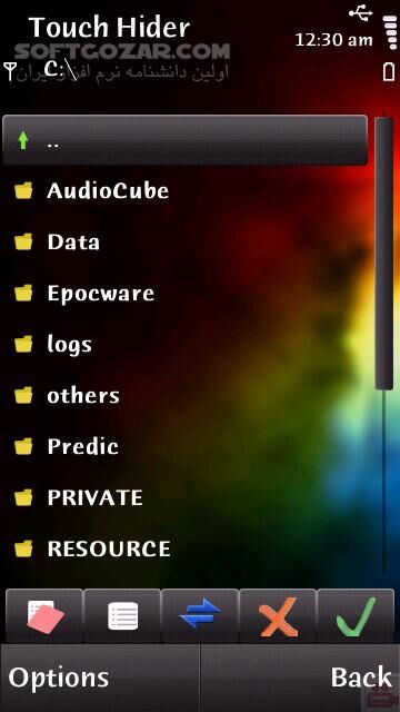 دانلود Touch Hider 1.20 for Symbian - دانلود برنامه ای برای پنهان سازی فایل ها برای سیمبین برای اندروید - سافت گذر