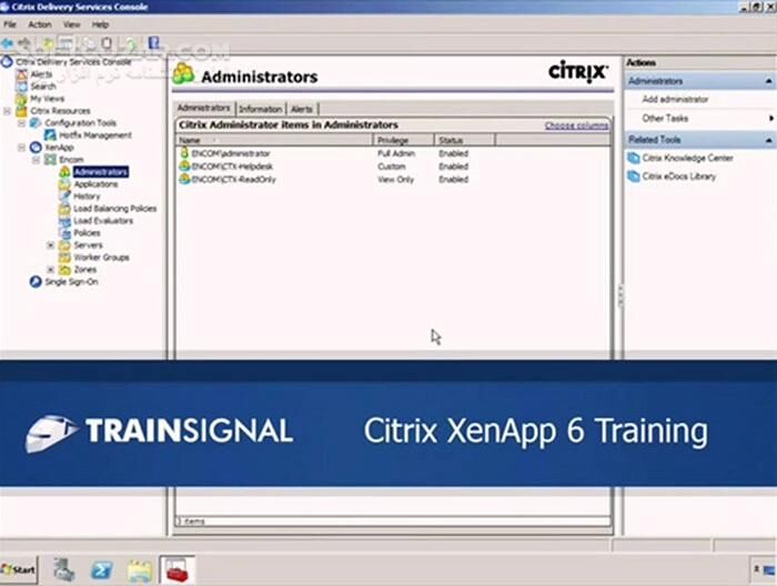 دانلود TrainSignal (PluralSight) – Citrix XenApp 6 Full Training + 6.5  - دانلود فیلم آموزش کامل نرم‌افزار سیتریکس زِن‌اَپ 6 - سافت گذر