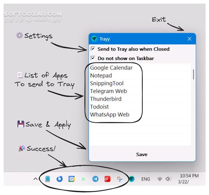 دانلود Trayy 2.4.1 - دانلود مدیریت دسکتاپ - سافت گذر
