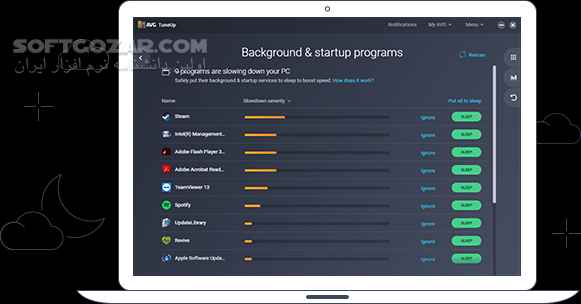 دانلود AVG TuneUp 21.4 Build 3594 - دانلود تیون اپ یوتیلیتی - سافت گذر