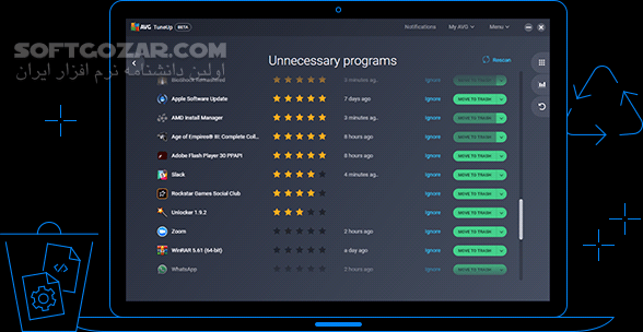 دانلود AVG TuneUp 21.4 Build 3594 - دانلود تیون اپ یوتیلیتی - سافت گذر