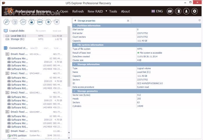 دانلود UFS Explorer Pro Recovery 10.11.1.7264 - دانلود بازیابی اطلاعات - سافت گذر