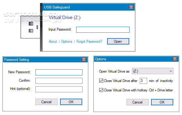 دانلود USB Safeguard 8.3 - دانلود ابزاری قدرتمند برای رمز گذاری به روی فلش مموری - سافت گذر