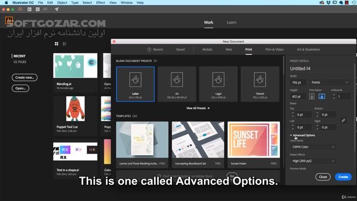 دانلود Udemy - Adobe Illustrator CC - Advanced Training Course - دانلود آموزش ادوبی ایلاستریتور سطح پیشرفته - سافت گذر