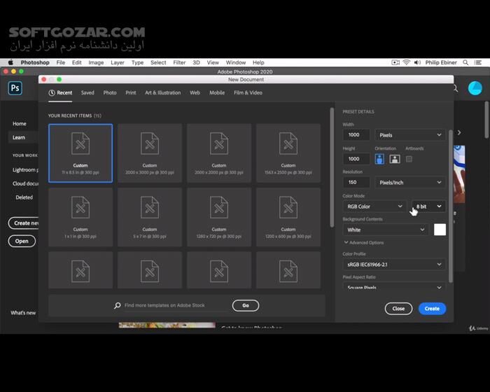 دانلود Udemy - Adobe Photoshop CC: A Beginner to Advanced Photoshop Course - دانلود دوره آموزش کامل فتوشاپ - سافت گذر