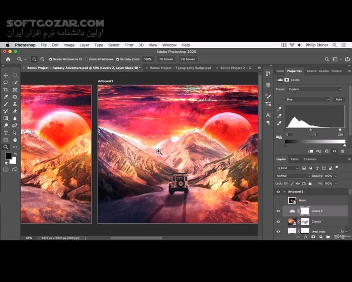 دانلود Udemy - Adobe Photoshop CC: A Beginner to Advanced Photoshop Course - دانلود دوره آموزش کامل فتوشاپ - سافت گذر