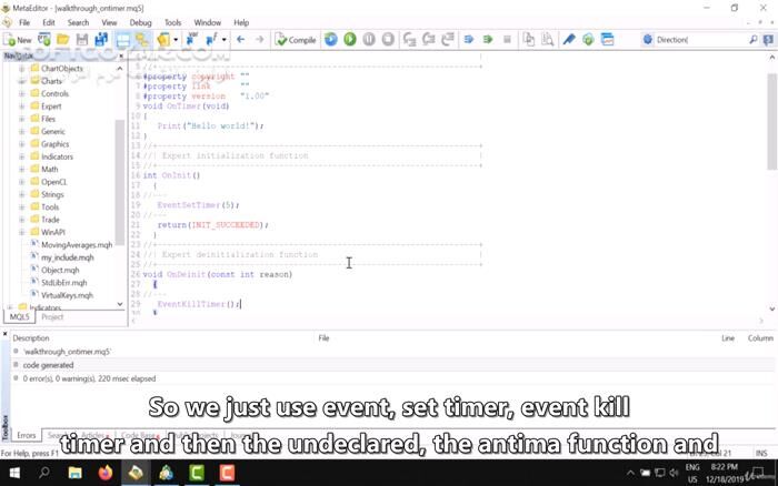 دانلود Udemy - Expert Advisor Programming in MQL5 Part 1: Fundamentals - دانلود آموزش برنامه نویسی MQL5 - سافت گذر