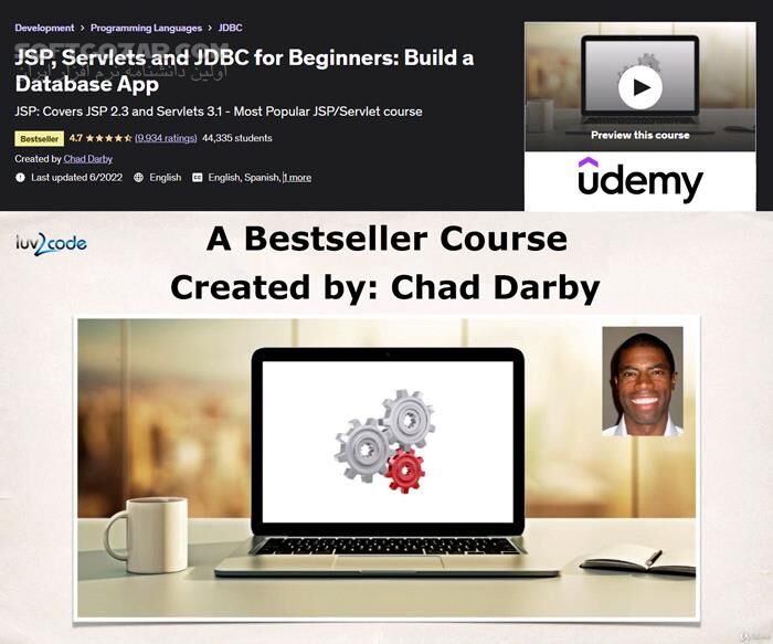 دانلود Udemy - JSP, Servlets and JDBC for Beginners: Build a Database App - دانلود آموزش JSP و  Servlets - سافت گذر