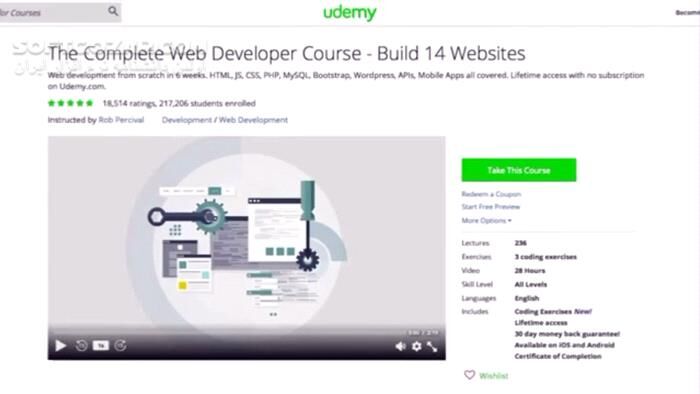 دانلود Udemy - The Complete Web Developer Course 2.0 - دانلود فیلم آموزش کامل طراحی انواع وبسایت - سافت گذر