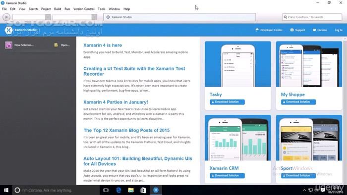 دانلود Udemy - Xamarin Forms 2.0 - Beginner to Advanced - دانلود فیلم آموزش ساخت برنامه‌های چندسکویی با زامارین - سافت گذر