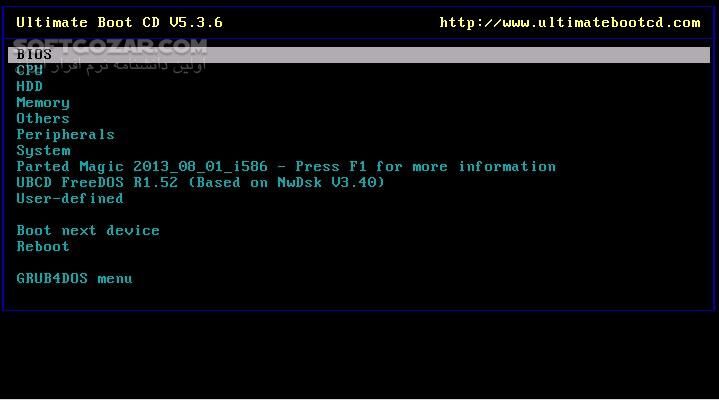 دانلود Ultimate Boot CD 5.3.9 - دانلود ابزار های بوت سیستم - سافت گذر