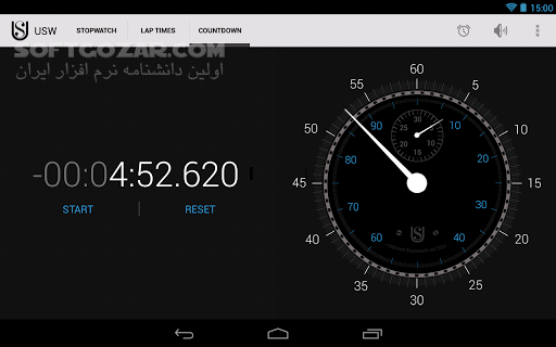 دانلود Ultimate Stopwatch & Timer 6.0.5 for Android +2.1 - دانلود تایمر و تایمر معکوس برای اندروید - سافت گذر