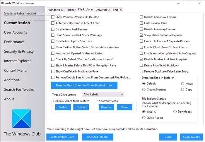 دانلود Ultimate Windows Tweaker 5.2 - دانلود بهینه سازی ویندوز - سافت گذر
