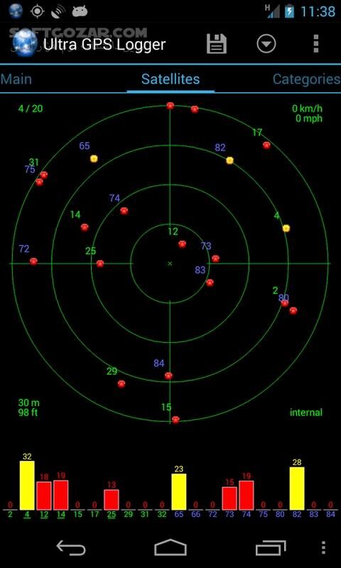 دانلود Ultra GPS Logger 3.196 for Android +9.0 - دانلود ردیاب جی پی اس برای اندروید - سافت گذر