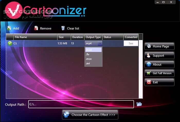 دانلود VCartoonizer 2.3.6 - دانلود کارتونی کردن ویدئوها - سافت گذر