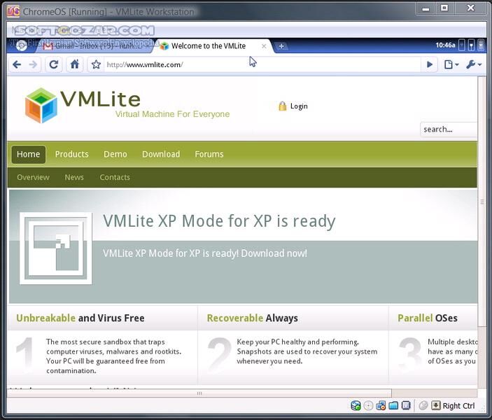 دانلود VMLite Workstation / VMLite XP Mode v3.2.6 - دانلود اجرای 100 درصد نرم افزار تحت ویندوز XP‌ در ویندوز 7 بدون نیاز به امکان Virtualization در CPU - سافت گذر