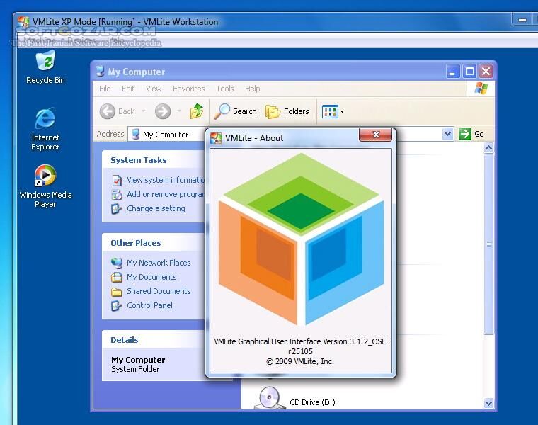 دانلود VMLite Workstation / VMLite XP Mode v3.2.6 - دانلود اجرای 100 درصد نرم افزار تحت ویندوز XP‌ در ویندوز 7 بدون نیاز به امکان Virtualization در CPU - سافت گذر