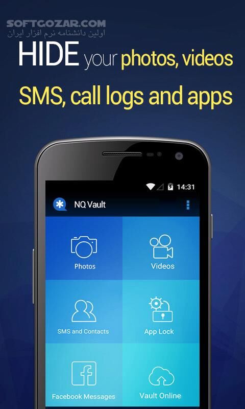 دانلود Vault-Hide SMS, Pics & Videos Premium 6.9.11.82.22 for Android +2.3 - دانلود رمزگذاری فایل ها برای اندروید - سافت گذر