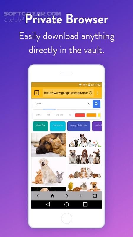 دانلود Vault : Hide Pictures, Videos, Gallery & Files Pro 2.79 for Android +4.0 - دانلود قفل و مخفی کردن فایل برای اندروید - سافت گذر