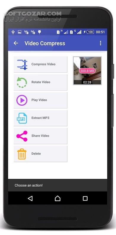 دانلود Video Compress 5.0.1 for Android +4.0 - دانلود فشرده سازی ویدیو برای اندروید - سافت گذر