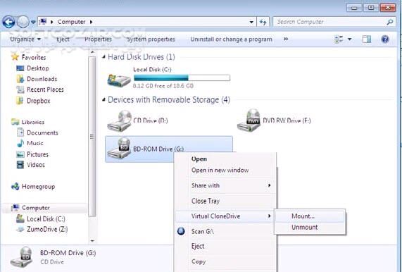 دانلود Virtual CloneDrive 5.5.3.0 - دانلود سریع ترین نرم افزار ساخت درایو مجازی - سافت گذر