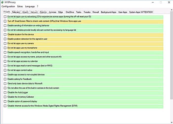 دانلود W10Privacy 5.3.0 - دانلود مدیریت تنظیمات امنیتی ویندوز - سافت گذر