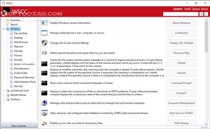دانلود WSCC - Windows System Control Center 10.0.1.4 Commercial + Portable - دانلود مدیریت و به‌روزرسانی ابزارهای سیستمی - سافت گذر