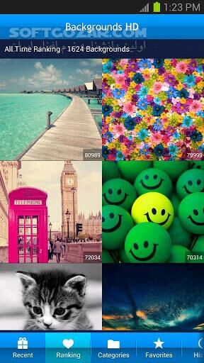 دانلود Backgrounds HD (Wallpapers) 5.0.050 for Android +2.3 - دانلود تصاویر زمینه اچ دی برای اندروید - سافت گذر