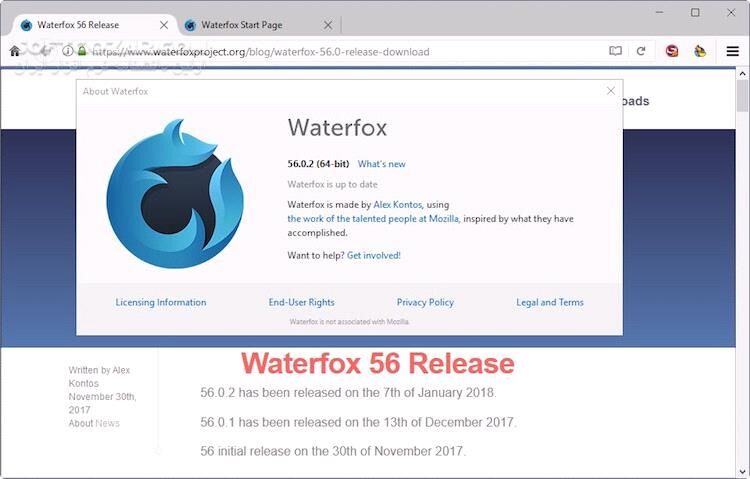 دانلود Waterfox 6.6.7 Win/Mac/Linux + Portable - دانلود واترفاکس - سافت گذر