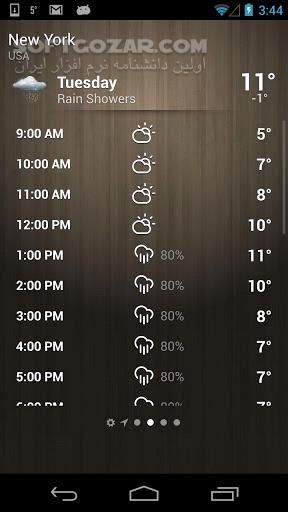 دانلود Weather 4.3.2 for Android +3.0 - دانلود پیش بینی و اعلام وضعیت آب و هوا برای اندروید - سافت گذر