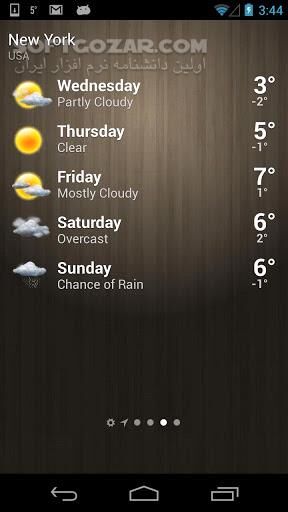 دانلود Weather 4.3.2 for Android +3.0 - دانلود پیش بینی و اعلام وضعیت آب و هوا برای اندروید - سافت گذر