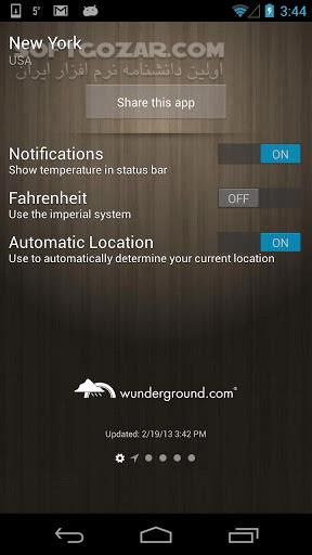 دانلود Weather 4.3.2 for Android +3.0 - دانلود پیش بینی و اعلام وضعیت آب و هوا برای اندروید - سافت گذر
