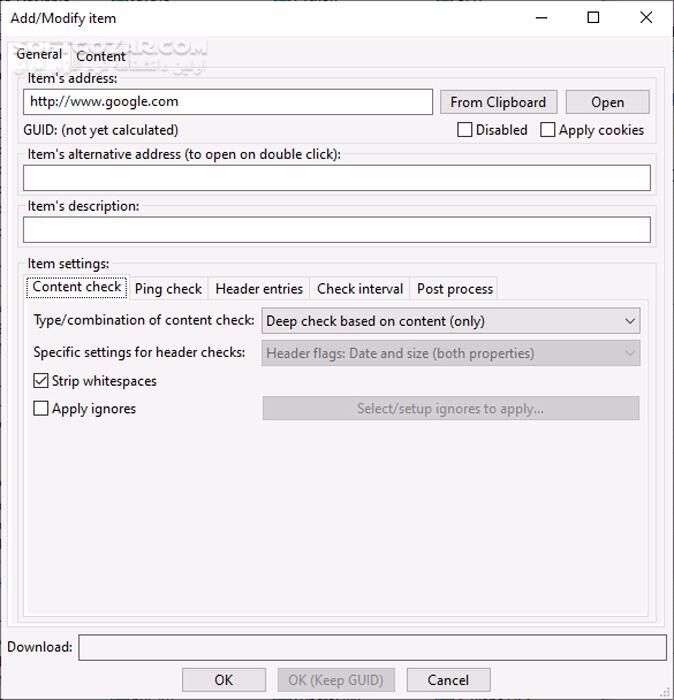 دانلود WebChangeMonitor 25.12 - دانلود نظارت بر تغییرات سایت‌ - سافت گذر