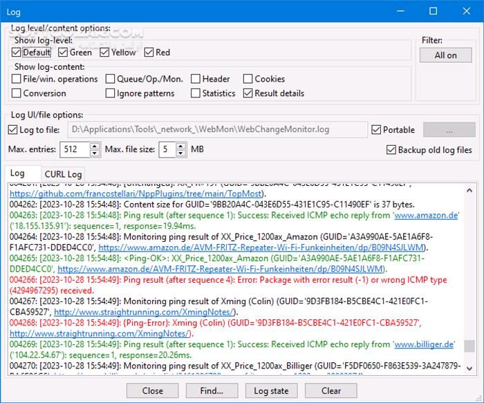 دانلود WebChangeMonitor 25.12 - دانلود نظارت بر تغییرات سایت‌ - سافت گذر