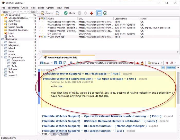 دانلود WebSite-Watcher 25.8 + Business Edition - دانلود نظارت بر تغییرات سایت - سافت گذر